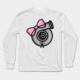 Cutest Turbo - Pink Bow Long Sleeve T-Shirt